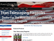 Tablet Screenshot of flagsovertx.com